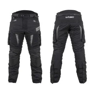 Мъжки мото панталон W-TEC Aircross - Черен/сив Мъжки мото панталон W-TEC Aircross - Черен/сив