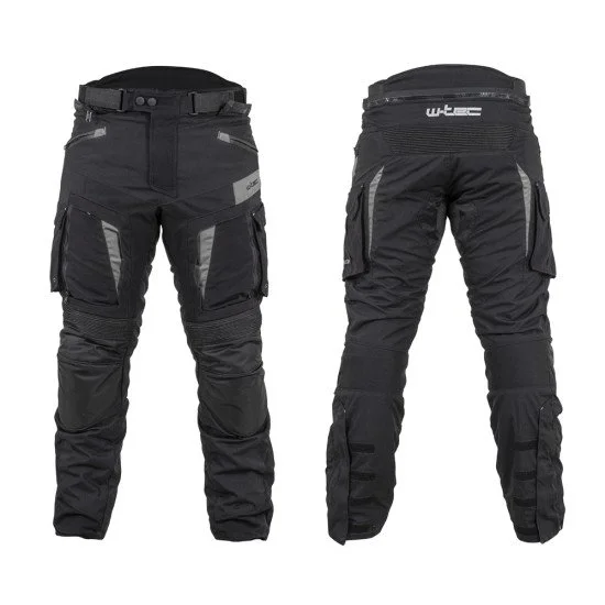 Мъжки мото панталон W-TEC Aircross - Черен/сив Мъжки мото панталон W-TEC Aircross - Черен/сив