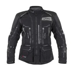 Мъжко мото яке W-TEC Aircross - Черен/сив