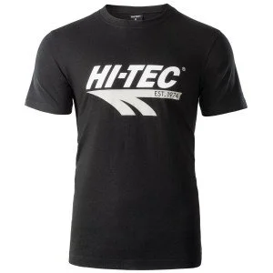 Мъжка тениска HI-TEC Retro - Черен Мъжка тениска HI-TEC Retro - Черен