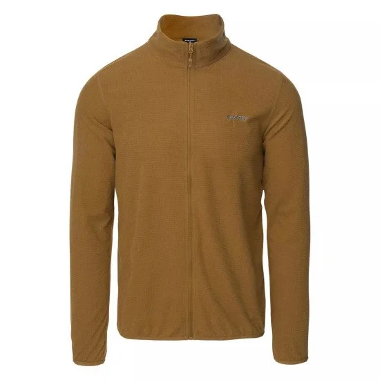 Мъжки полар HI-TEC Damis II Full Zip - Кафяв