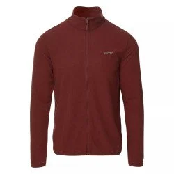 Мъжки полар HI-TEC Damis II Full Zip- Червен