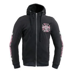 Мъжки суитшърт W-TEC Black Heart Vintage Iron Hoodie