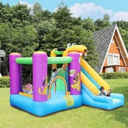 Надуваем батут с пързалка Doctor Dolphin Puppy Slide 72007
