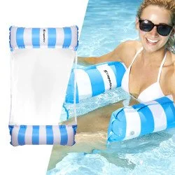 Надуваем шезлонг за басейн inSPORTline WaveBed