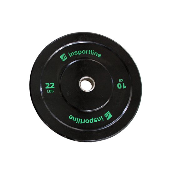 Олимпийски диск inSPORTline Bumper Plate Lite 10 кг 50 мм