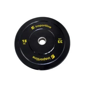 Олимпийски диск inSPORTline Bumper Plate Lite 15 кг 50 мм Олимпийски диск inSPORTline Bumper Plate Lite 15 кг 50 мм