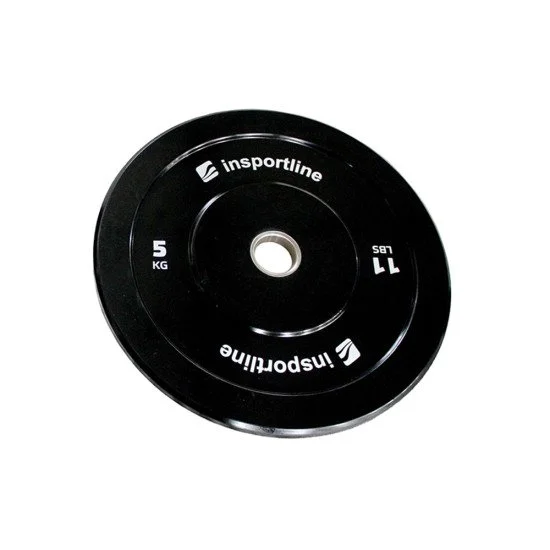 Олимпийски диск inSPORTline Bumper Plate Lite 5 кг 50 мм Олимпийски диск inSPORTline Bumper Plate Lite 5 кг 50 мм