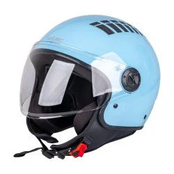 Мото каска W-TEC Baraldo Celeste