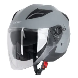 Мото каска W-TEC Barcela Nardo - Сив-Черен