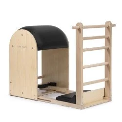 Пилатес барел ELINA Elite Pilates Barrel със стълба и дървена основа