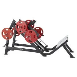 Преса за крака Steelflex Plateload Line PLHP -Черен-Червен
