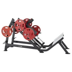 Преса за крака Steelflex Plateload Line PLHP -Черен-Червен