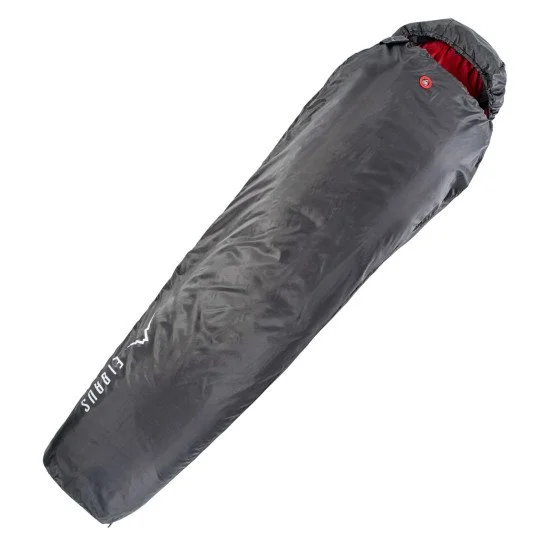 Спален чувал ELBRUS Carrylight II 600 - тъмносив - червен Спален чувал ELBRUS Carrylight II 600 - тъмносив - червен