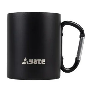 Термо чаша с карабинер YATE Stainless Steel - Черен