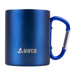 Термо чаша с карабинер YATE Stainless Steel - Син