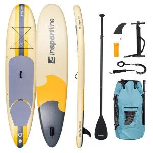 Sup борд с аксесоари inSPORTline WaveTrip 11'6" G3 - Жълт