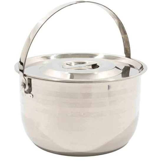 Туристическа тенджера с капак YATE Stainless steel 6 л
