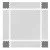 Комплект ъглови части за настилка пъзел Simple, Сив