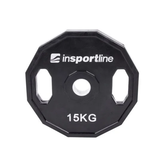 Комплект олимпийски гумирани тежести inSPORTline Ruberton 1.25-25 кг