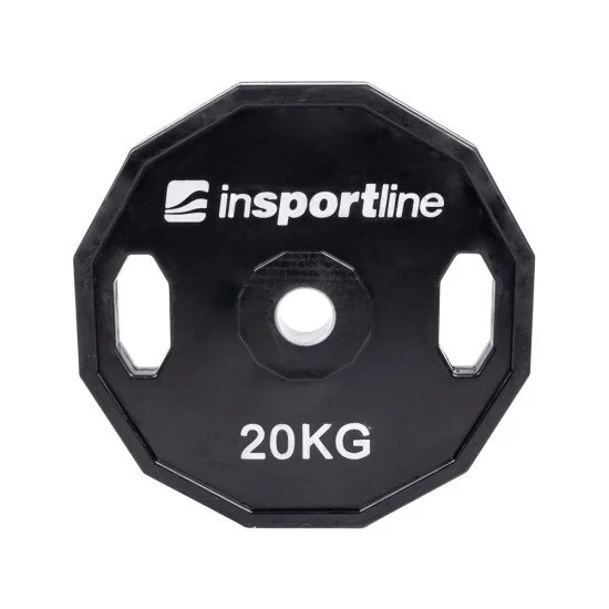 Комплект олимпийски гумирани тежести inSPORTline Ruberton 1.25-25 кг