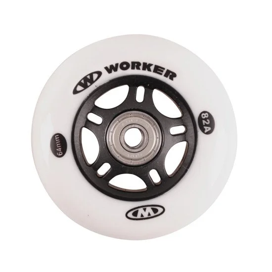 Комплект резервни колела WORKER 64mm и лагери ABEC-5 Chrome Комплект резервни колела WORKER 64mm и лагери ABEC-5 Chrome