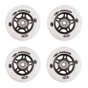 Комплект колела за ролери WORKER 70mm и лагери ABEC-5 Chrome