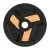 Гумиран диск inSPORTline Herk 1,25 kg