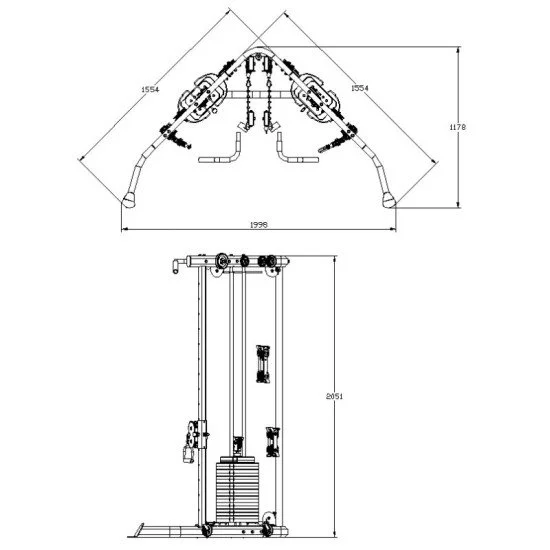 Бустер машина inSPORTline Cable Column CC200