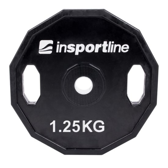 Стоманен диск с гумено покритие inSPORTline Ruberton 1.25 кг