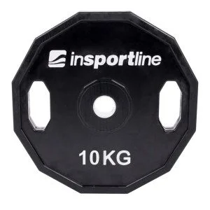 Стоманен диск с гумено покритие inSPORTline Ruberton 10 кг Стоманен диск с гумено покритие inSPORTline Ruberton 10 кг