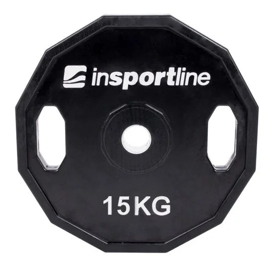 Стоманен диск с гумено покритие inSPORTline Ruberton 15 кг Стоманен диск с гумено покритие inSPORTline Ruberton 15 кг