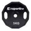 Стоманен диск с гумено покритие inSPORTline Ruberton 5 кг