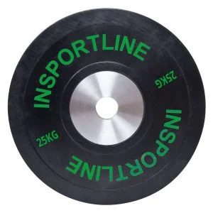 Олимпийска тежест inSPORTline Bumper Plate 25 кг