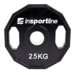 Олимпийски диск с гумено покритие inSPORTline Ruberton 2.5 кг
