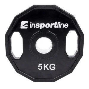 Олимпийски диск с гумено покритие inSPORTline Ruberton 5 кг Олимпийски диск с гумено покритие inSPORTline Ruberton 5 кг