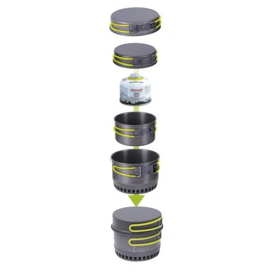 Туристически алуминиеви съдове PINGUIN Quadri X, New