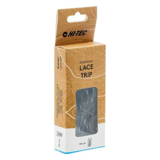 Връзки за обувки-обли HI-TEC Lace Trip 90см, Сив Връзки за обувки-обли HI-TEC Lace Trip 90см, Сив