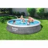 Надуваем басейн с филтърна помпа BESTWAY Fast Set 396
