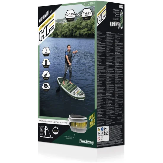 Надуваем SUP борд BESTWAY Kahawai 310