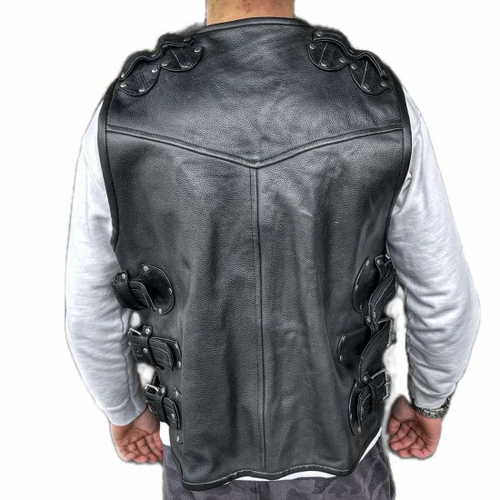 Кожен мото елек MOTOMALL Rock