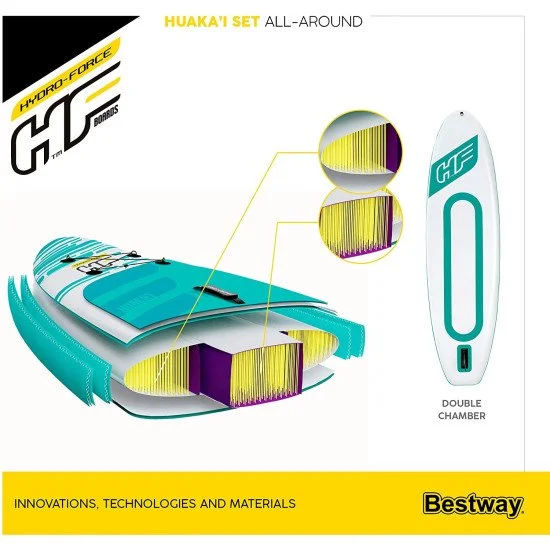 Надуваем SUP борд BESTWAY Huaka Set Надуваем SUP борд BESTWAY Huaka Set