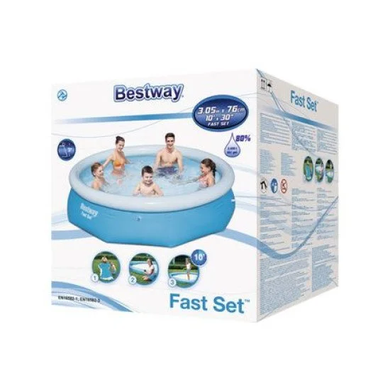  Басейн без филтърна помпа BESTWAY Fast Set