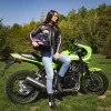 Дамско кожено мото яке W-TEC Lady Sheawen - черен Дамско кожено мото яке W-TEC Lady Sheawen - черен