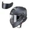 Мото каска W-TEC Integra Solid - Черен мат