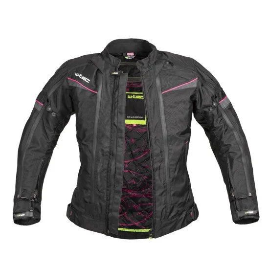 Дамско мото яке W-TEC Progair Lady - черен - розов Дамско мото яке W-TEC Progair Lady - черен - розов