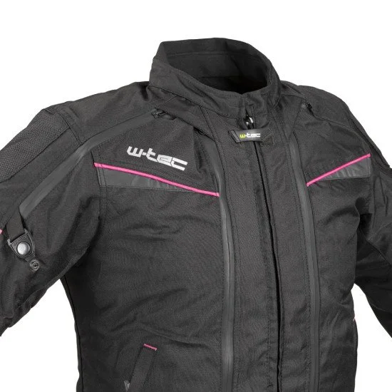 Дамско мото яке W-TEC Progair Lady - черен - розов Дамско мото яке W-TEC Progair Lady - черен - розов
