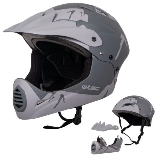 Каска Downhill W-TEC Campanero - Сив мат Каска Downhill W-TEC Campanero - Сив мат