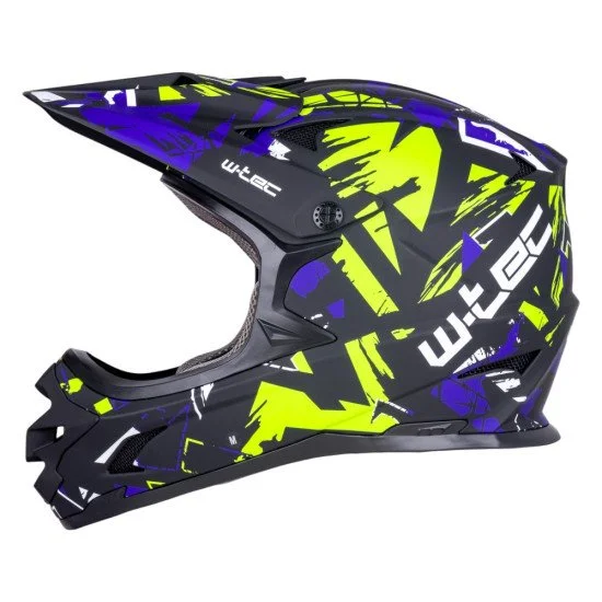 Каска Downhill W-TEC Richpike - Green & Blue Madness Каска Downhill W-TEC Richpike - Green & Blue Madness