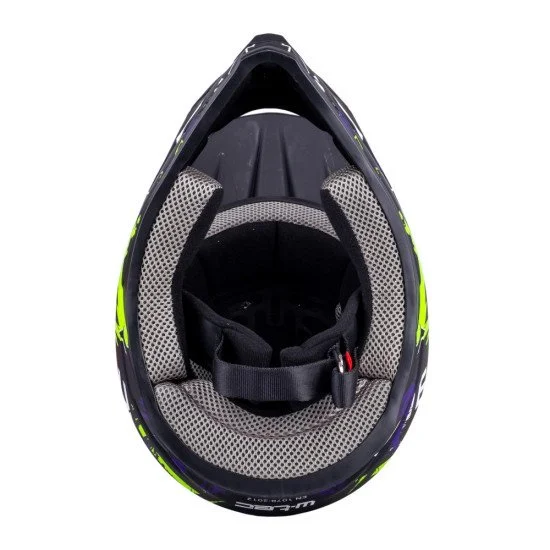 Каска Downhill W-TEC Richpike - Green & Blue Madness Каска Downhill W-TEC Richpike - Green & Blue Madness
